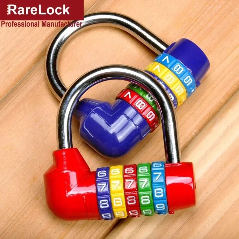 Red 5Letter Combination Padlock Professional Zinc Alloy Code Lock For Gym Travel Security 2