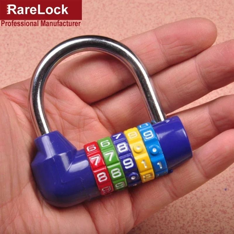 Red 5Letter Combination Padlock Professional Zinc Alloy Code Lock For Gym Travel Security 3