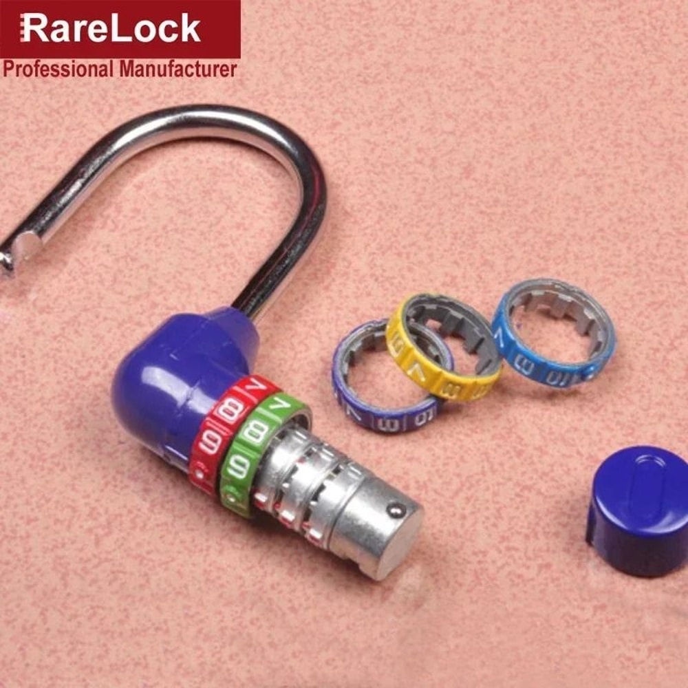 Red 5Letter Combination Padlock Professional Zinc Alloy Code Lock For Gym Travel Security 4