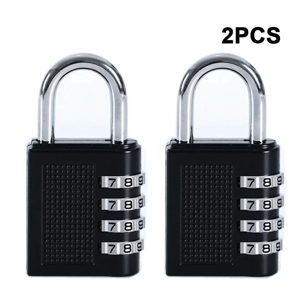 2PCS 4Digit Combination Padlocks Waterproof Zinc Alloy Security For School Gym Lockers 7