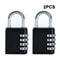 2PCS 4Digit Combination Padlocks Waterproof Zinc Alloy Security For School Gym Lockers 7