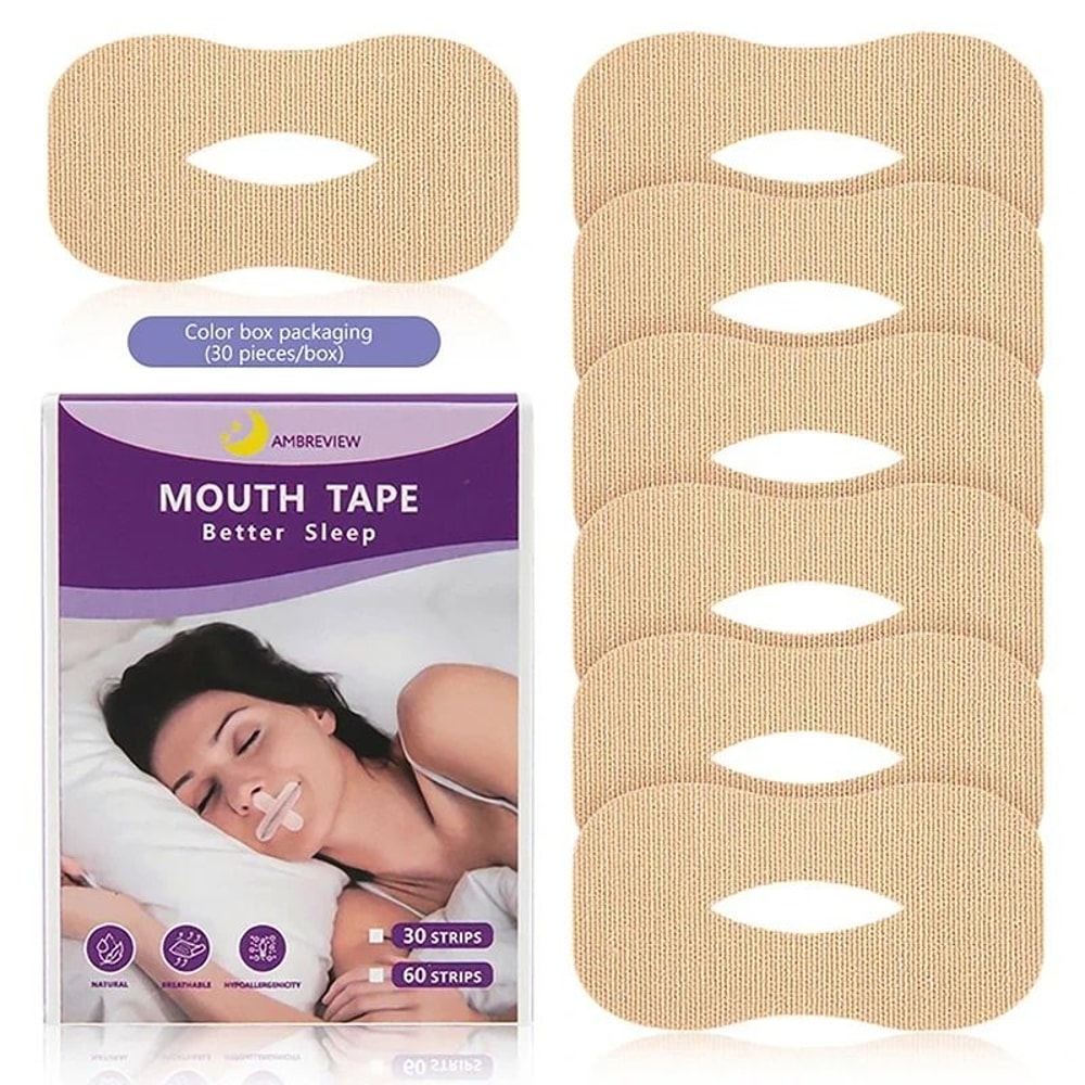 AntiSnoring Sleep Strips Gentle Mouth Seal Tape For Better Breathing Stop Snoring Correction Stic 7