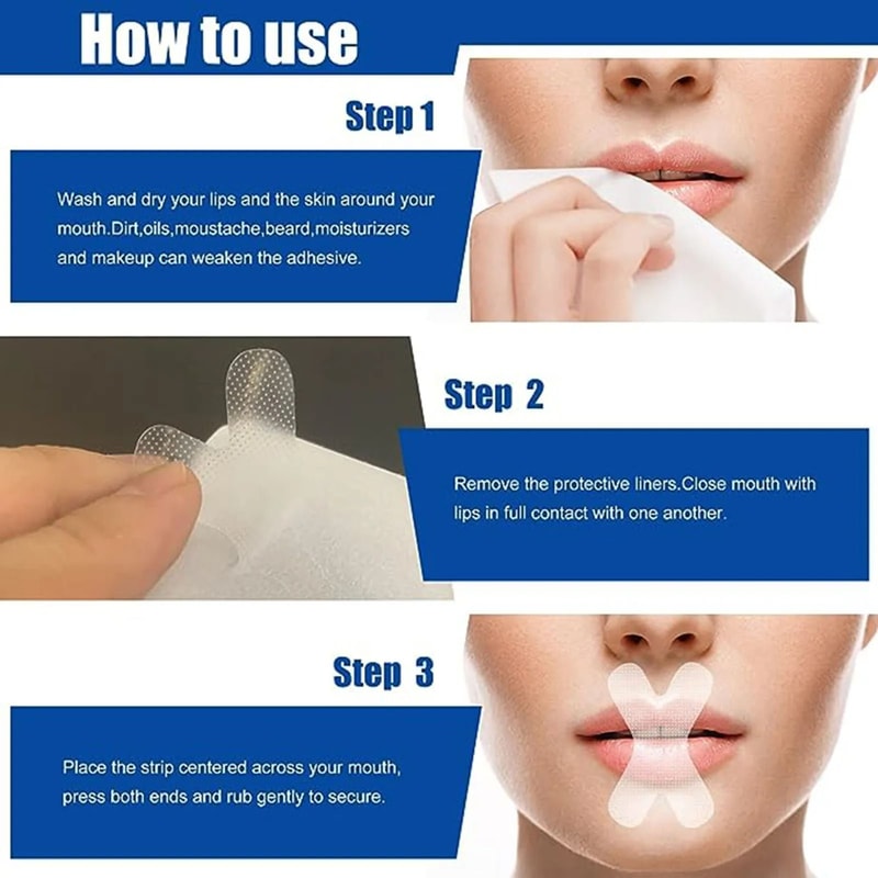 Transparent AntiSnoring Mouth Tape Breathable Nasal Strips Sleeping Aid Professional Snore Stopp 2
