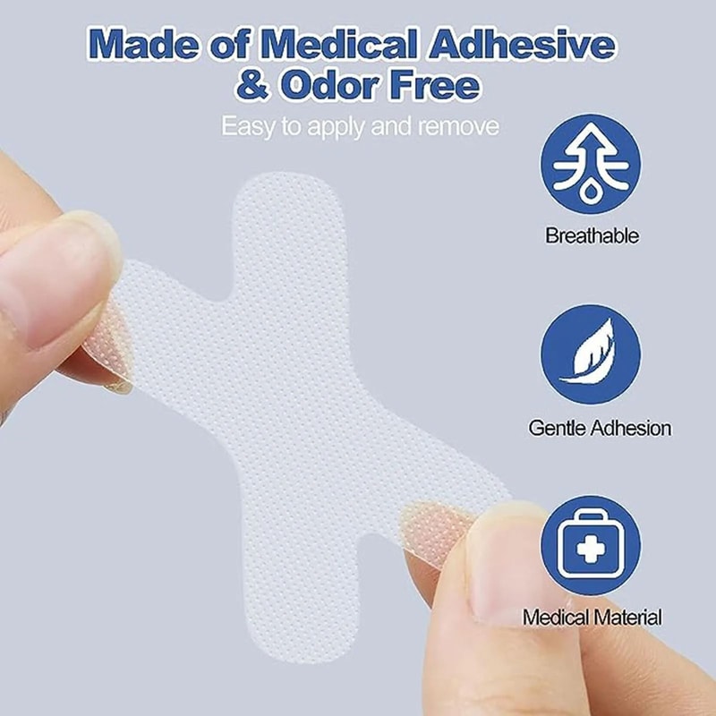 Transparent AntiSnoring Mouth Tape Breathable Nasal Strips Sleeping Aid Professional Snore Stopp 5