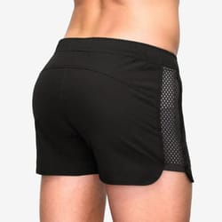 mens quick dry mesh sport shorts | elastic waistband fitness & beach surfing shorts