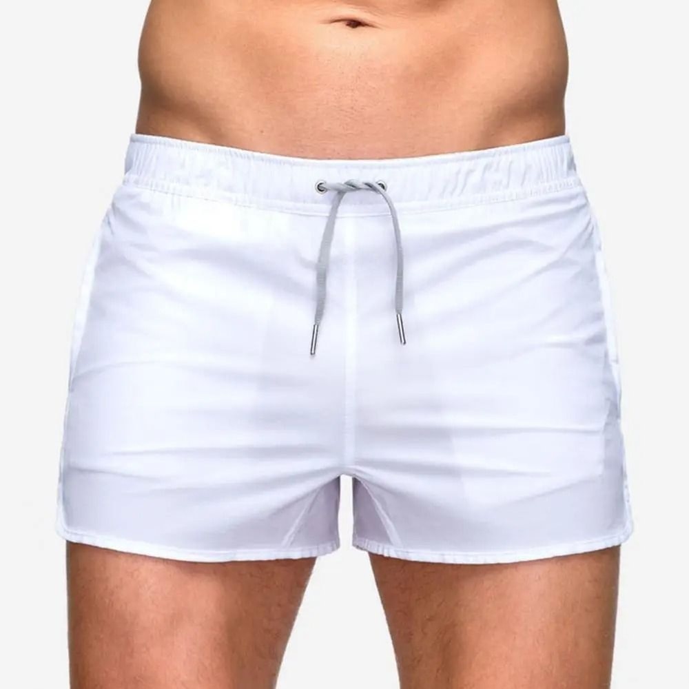 Mens Quick Dry Mesh Sport Shorts Elastic Waistband Fitness Beach Surfing Shorts 5