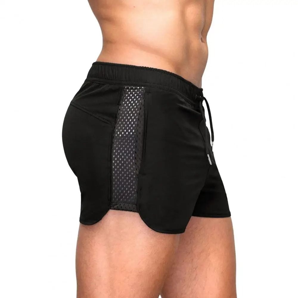 Mens Quick Dry Mesh Sport Shorts Elastic Waistband Fitness Beach Surfing Shorts 7