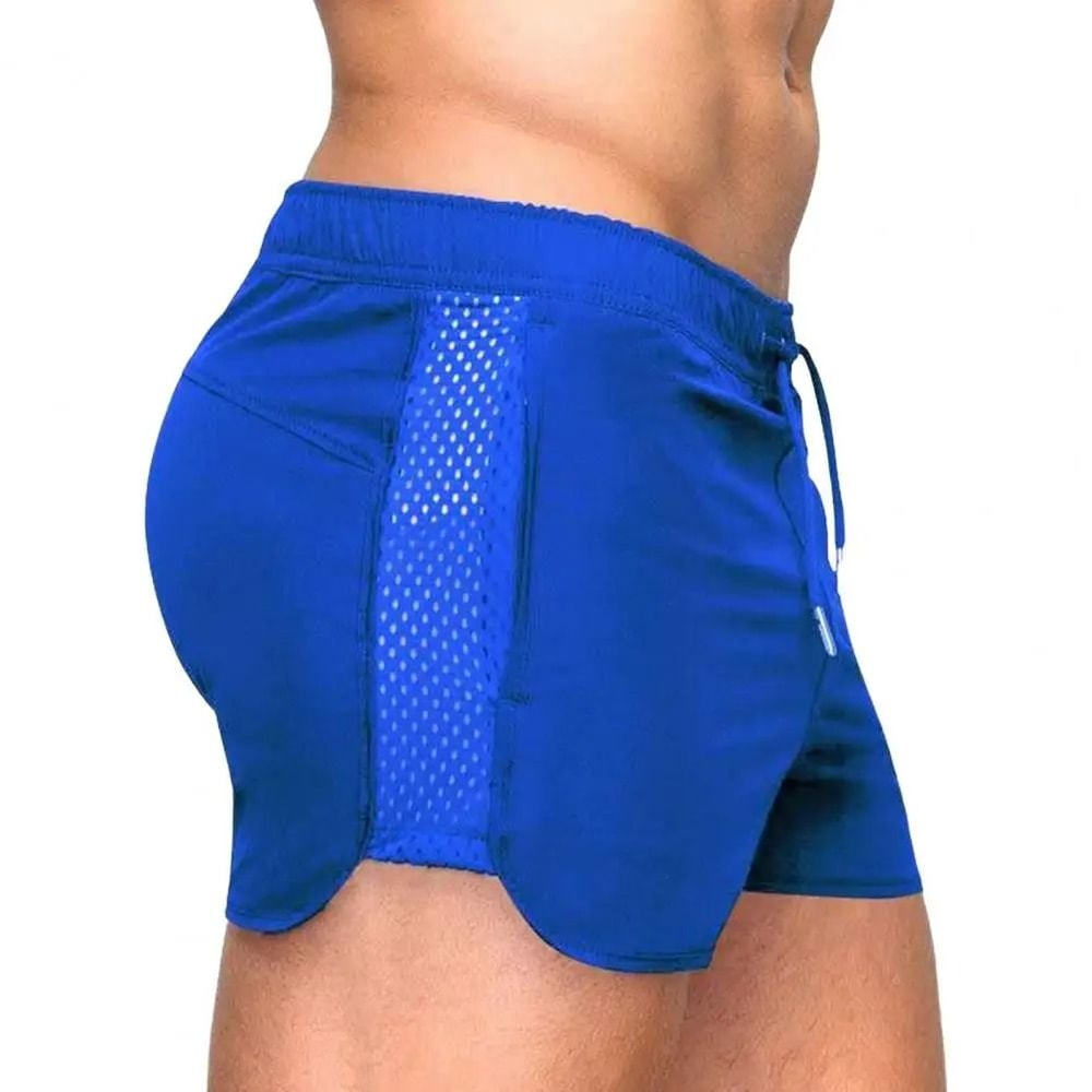 Mens Quick Dry Mesh Sport Shorts Elastic Waistband Fitness Beach Surfing Shorts 8