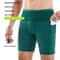 Mens MulPockets Compression Shorts 30 Quick Dry Marathon Running Exercise Training Tights 2