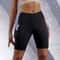 Womens Double Pocket Sports Shorts High Waist Elastic Slim Fitness Shorts For Gym Yoga 7
