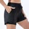 Womens Loose DoubleLayer Sports Shorts HighWaisted AntiSlip Yoga Running Fitness Pants 6