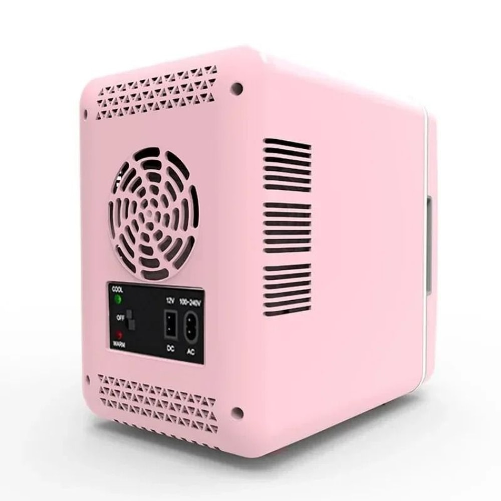 6L Car Mini Fridge Beauty Refrigerator Portable Semiconductor Skincare Makeup CoolerHeater 2