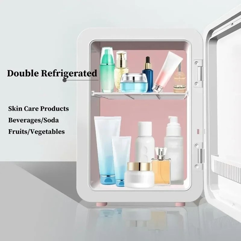 6L Car Mini Fridge Beauty Refrigerator Portable Semiconductor Skincare Makeup CoolerHeater 3