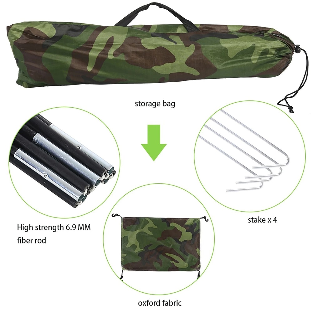 Outdoor Camouflage OnePerson Tent UV Protection Waterproof Camping Shelter Professional Hiking G 1