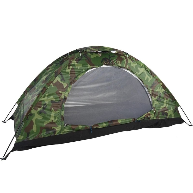 Outdoor Camouflage OnePerson Tent UV Protection Waterproof Camping Shelter Professional Hiking G 6