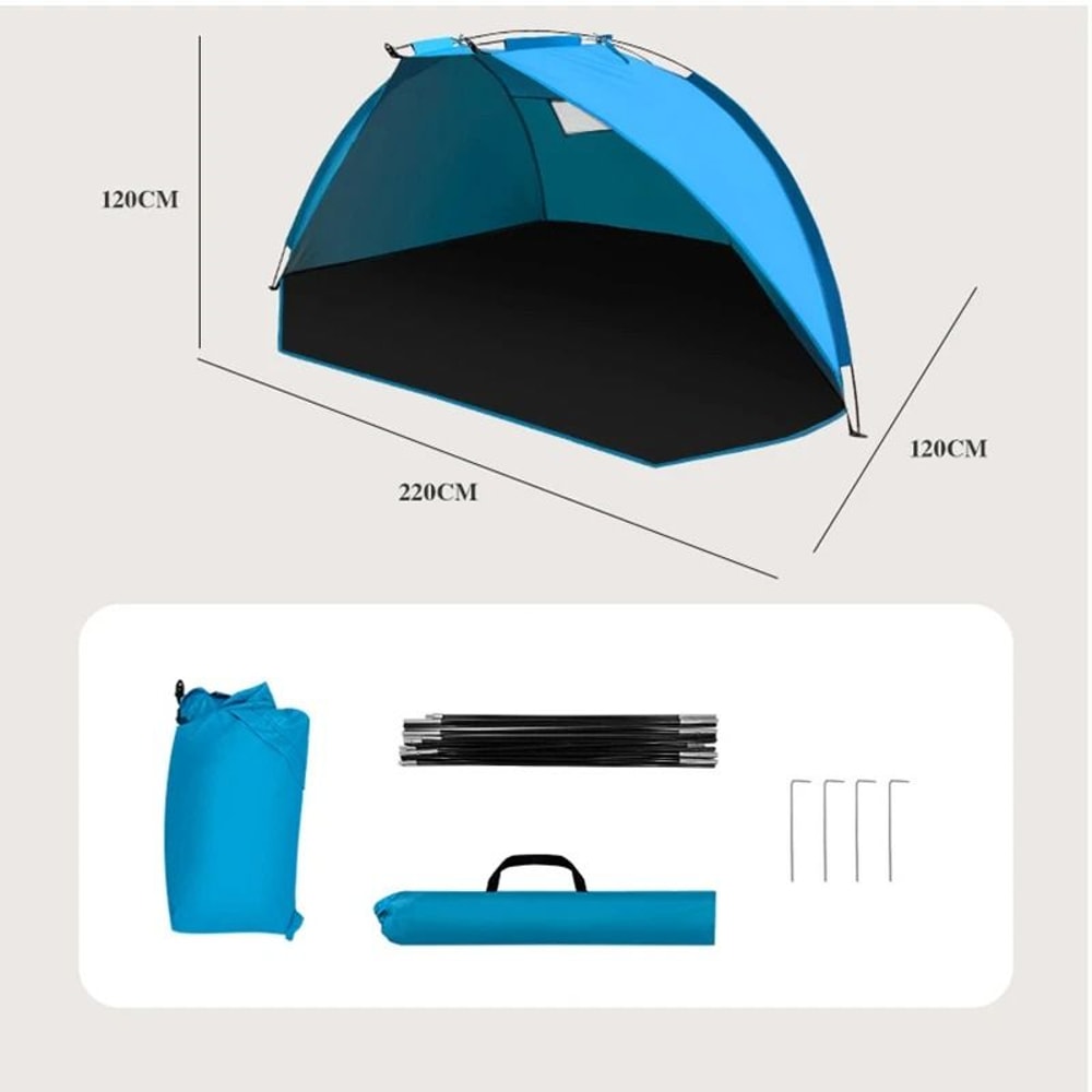 Outdoor Sunshade Shelter UVProtective Fishing Picnic Awning Ultralight 220cm Camping Tent 3