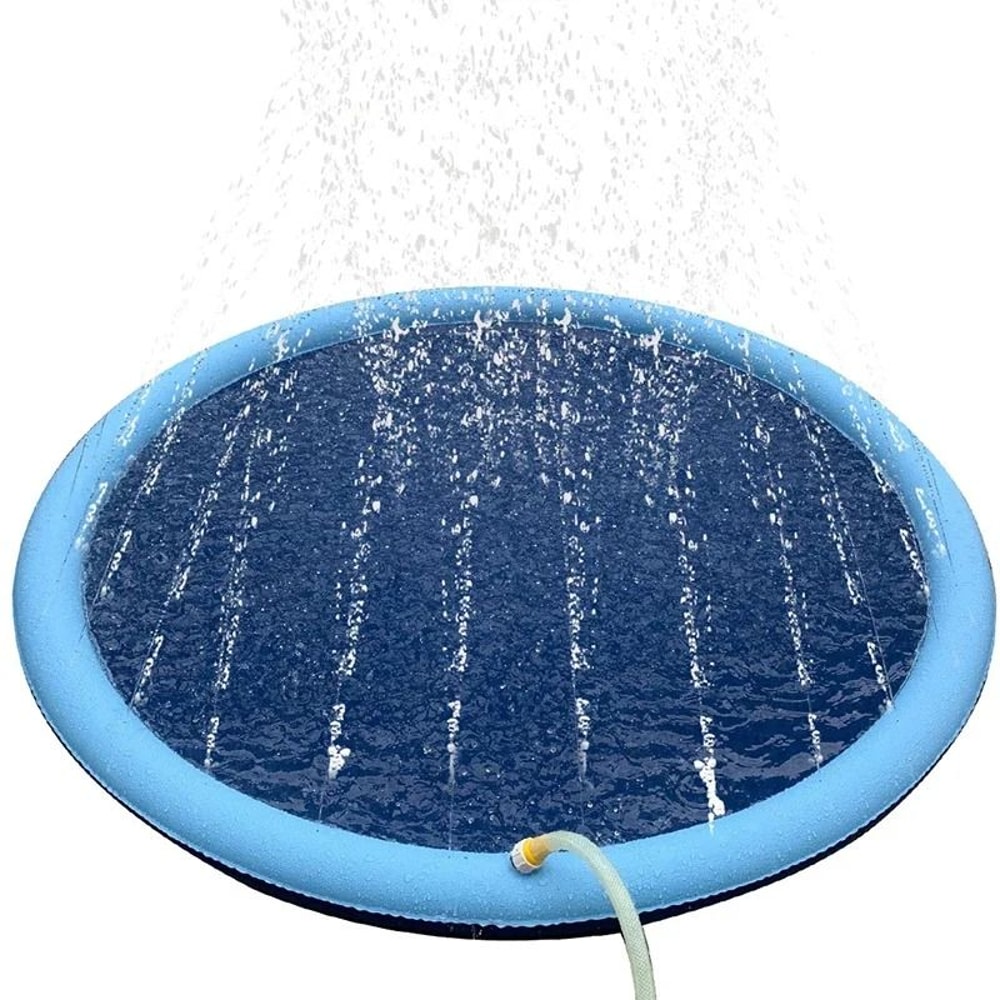 Summer Pet Sprinkler Pad Inflatable Water Swimming Pool Cooling Mat Outdoor Interactive Fountain 6