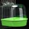 Hanging Bird Bath Box Clear Parakeet Shower For Cages Professional Bird Grooming Accessory 9