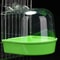 Hanging Bird Bath Box Clear Parakeet Shower For Cages Professional Bird Grooming Accessory 9
