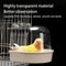 Hanging Bird Bath Box Clear Parakeet Shower For Cages Professional Bird Grooming Accessory 1