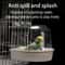 Hanging Bird Bath Box Clear Parakeet Shower For Cages Professional Bird Grooming Accessory 2