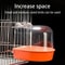 Hanging Bird Bath Box Clear Parakeet Shower For Cages Professional Bird Grooming Accessory 3