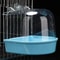 Hanging Bird Bath Box Clear Parakeet Shower For Cages Professional Bird Grooming Accessory 6