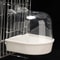 Hanging Bird Bath Box Clear Parakeet Shower For Cages Professional Bird Grooming Accessory 7