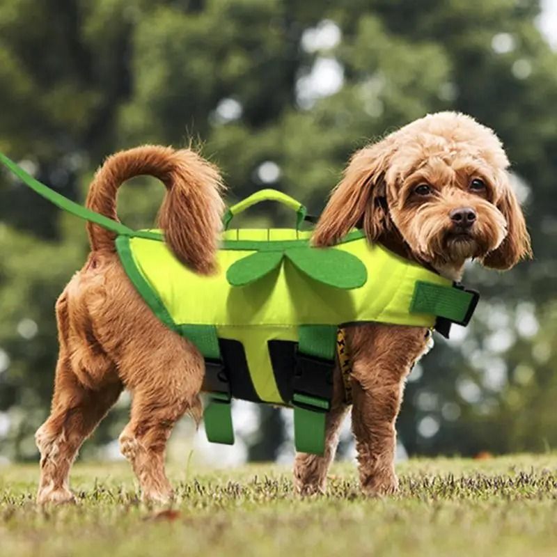 Ripstop Waterproof Dog Life Vest Reflective Dog Swimsuit With Safety Handle Professional Pet Boat 4