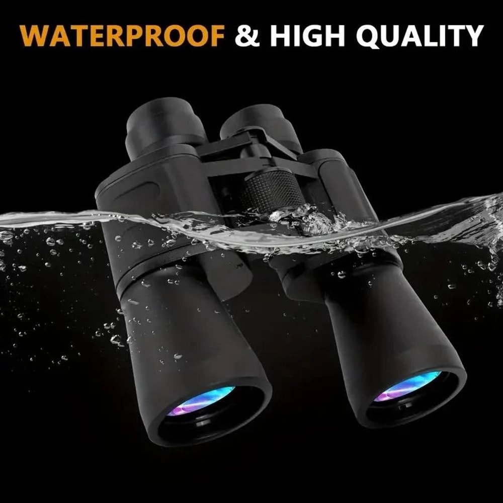 Military 20x50 Powerful Long Range Binoculars Professional Zoom HD BAK4Prism Telescope High Magni 1