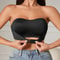 Seamless Ice Silk Strapless Bra Padded AntiSlip OnePiece Bralette Professional Comfort Underwear 0