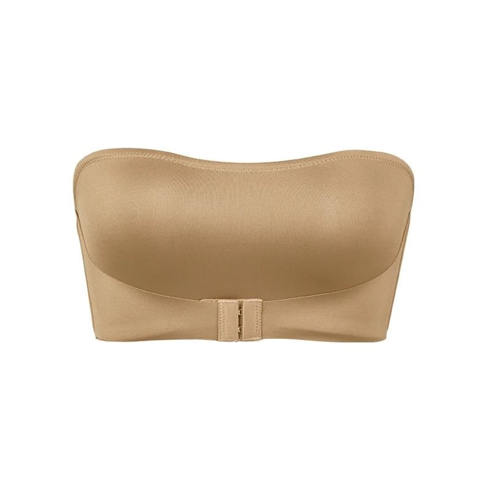 Seamless Ice Silk Strapless Bra Padded AntiSlip OnePiece Bralette Professional Comfort Underwear 8