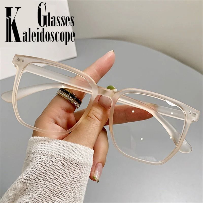 Square Finished Myopia Glasses AntiBlue Light Computer Eyewear Professional Student Shortsighted 2