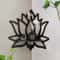 Wooden Lotus Hollow Decorative Rack Aromatherapy Organizer Wall Mounted Shelf 1