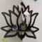 Wooden Lotus Hollow Decorative Rack Aromatherapy Organizer Wall Mounted Shelf 6