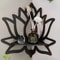 Wooden Lotus Hollow Decorative Rack Aromatherapy Organizer Wall Mounted Shelf 6