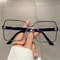 New Style Retro Box Personality Bump Color Anti Blue Optical Glasses 1