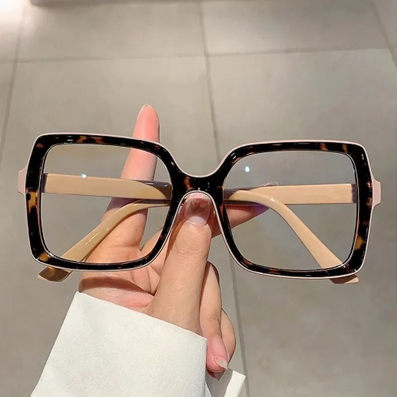 New Style Retro Box Personality Bump Color Anti Blue Optical Glasses 3