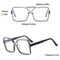 New Style Retro Box Personality Bump Color Anti Blue Optical Glasses 5