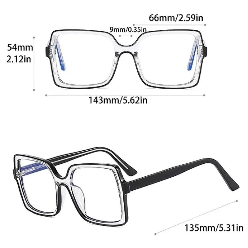 New Style Retro Box Personality Bump Color Anti Blue Optical Glasses 5