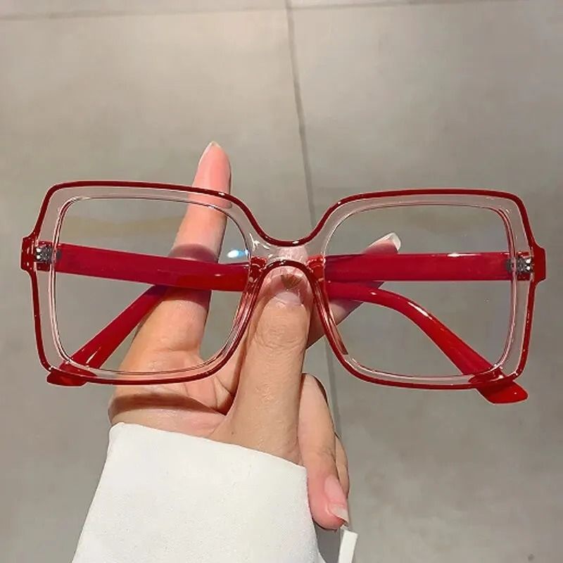 New Style Retro Box Personality Bump Color Anti Blue Optical Glasses 7
