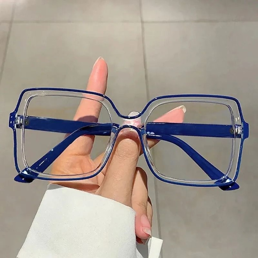 New Style Retro Box Personality Bump Color Anti Blue Optical Glasses 8