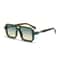 Retro Square Frame Sunglasses Men And Women European American Double Beam Trend Decorative 3