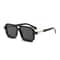 Retro Square Frame Sunglasses Men And Women European American Double Beam Trend Decorative 8