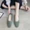 Breathable Mesh Fashion Flats Women Spring Summer Square Toe Slip On Loafers Walking Shoes 9