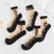 5 Pairs Ice Silk Socks Women Spring Summer Mid Tube Breathable Anti Slip Crystal Thin 6