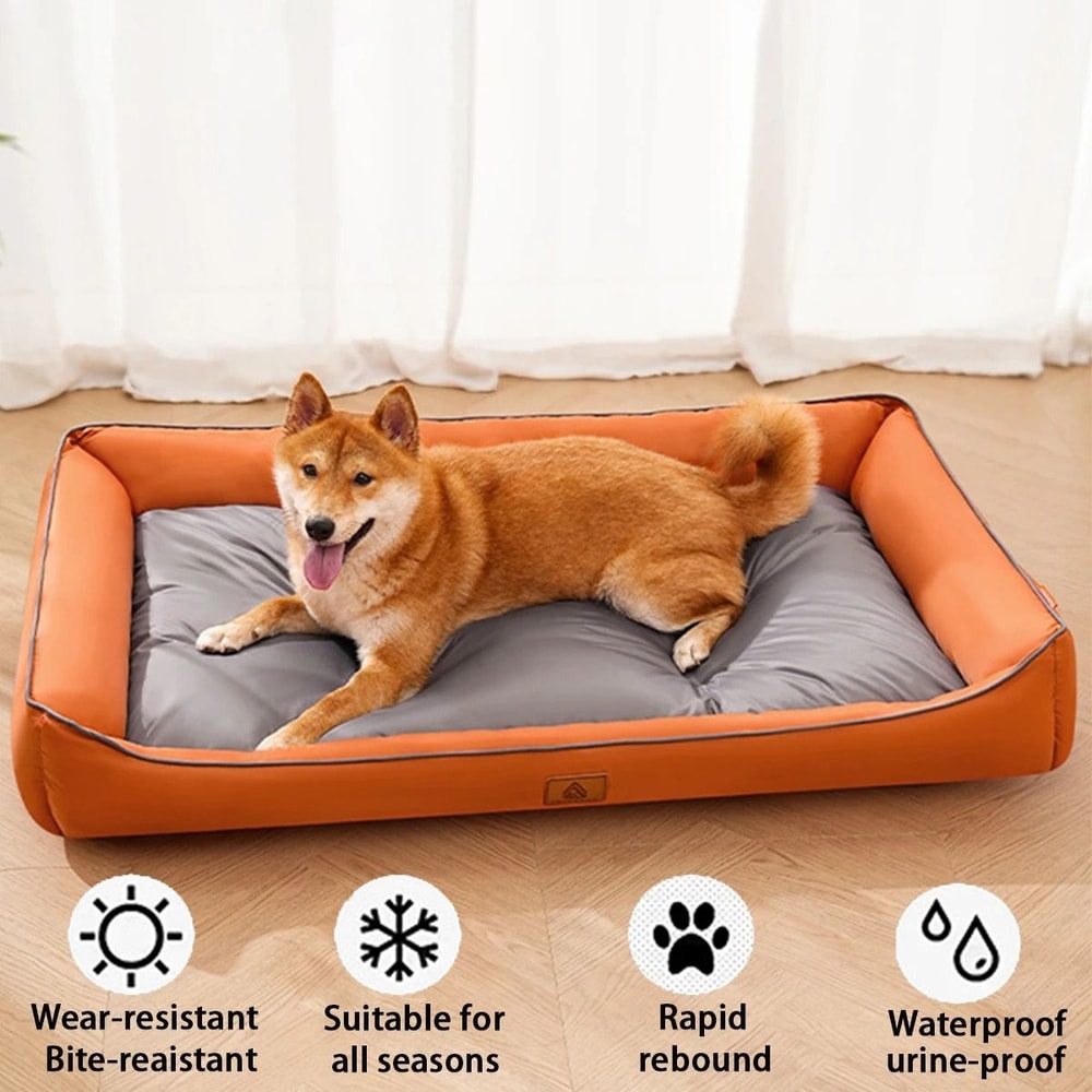 Large Dog Bed Waterproof Cooling Mat Soft Sleeping Pet Bed For Big Dogs And Cats All Seasons 1