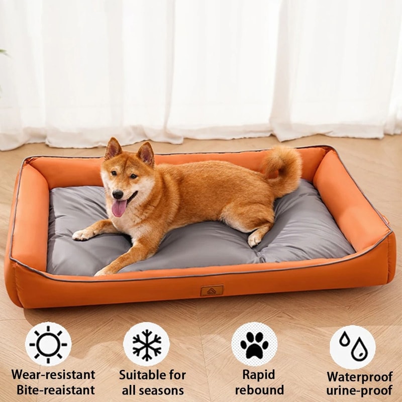 Large Dog Bed Waterproof Cooling Mat Soft Sleeping Pet Bed For Big Dogs And Cats All Seasons 1