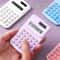 Small Solar Portable Calculator Cute 8 Digits LCD Electronic Primary School Teaching Supplies 1