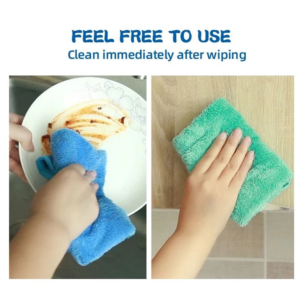 4pcs Small Hand Towels For Kitchen Bathroom Coral Velvet Soft Quick Dry Absorbent Cleaning Cloths 1